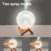 Portable 800Ml Cool Mist Humidifiers Aroma Oil Diffuser Mini 3D Moon Lamp Ultrasonic Home Room Air Humidifier Moon Humidifier